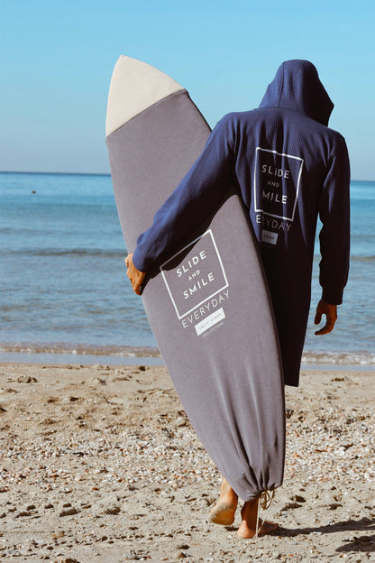 WINTER SURF PONCHO HOODED TOWEL UNISEX BLUE